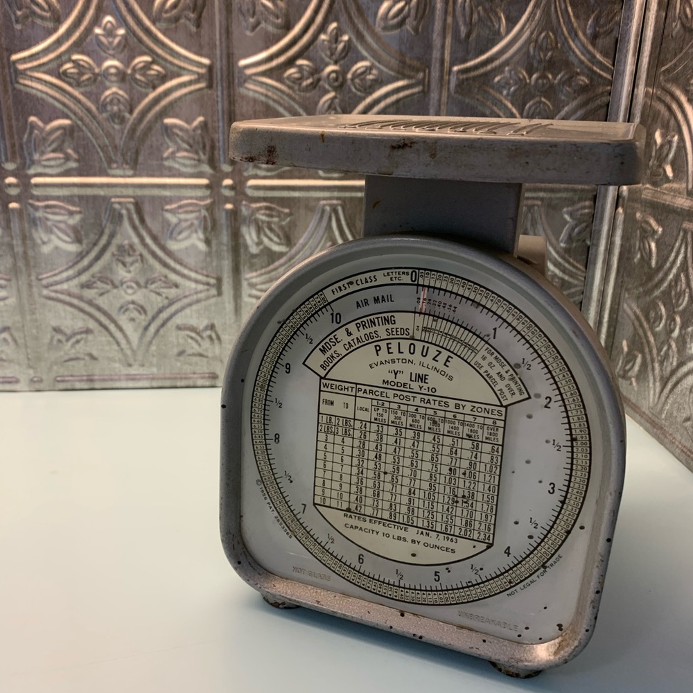 Antique Vintage Pelouze Farm House Kitchen Scale
